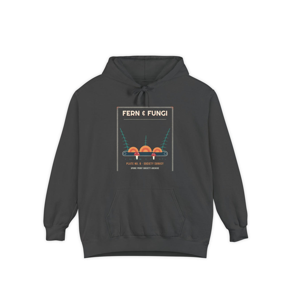 Fern & Fungi Plate Hoodie — Retro Vibes