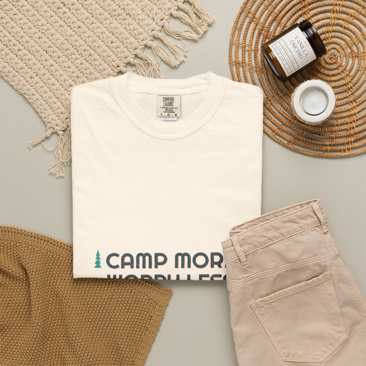 Camp More Worry Less Tee — Retro Vibes