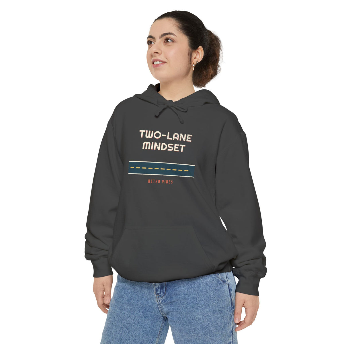 Two-Lane Mindset Hoodie by Retro Vibes — product view 3