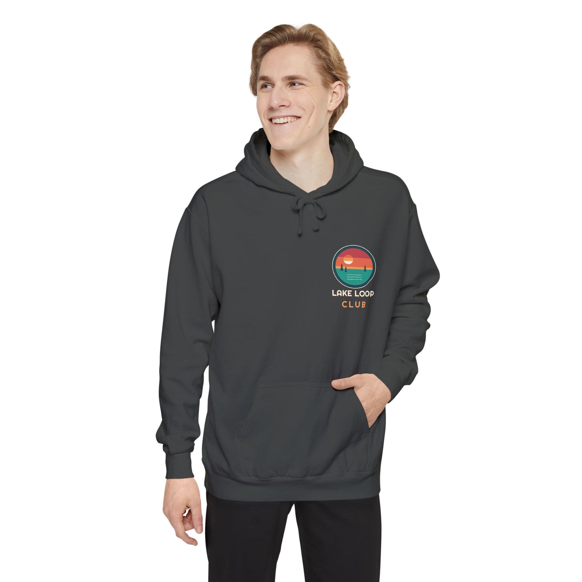 Lake Loop Club Hoodie by Retro Vibes — product view 5