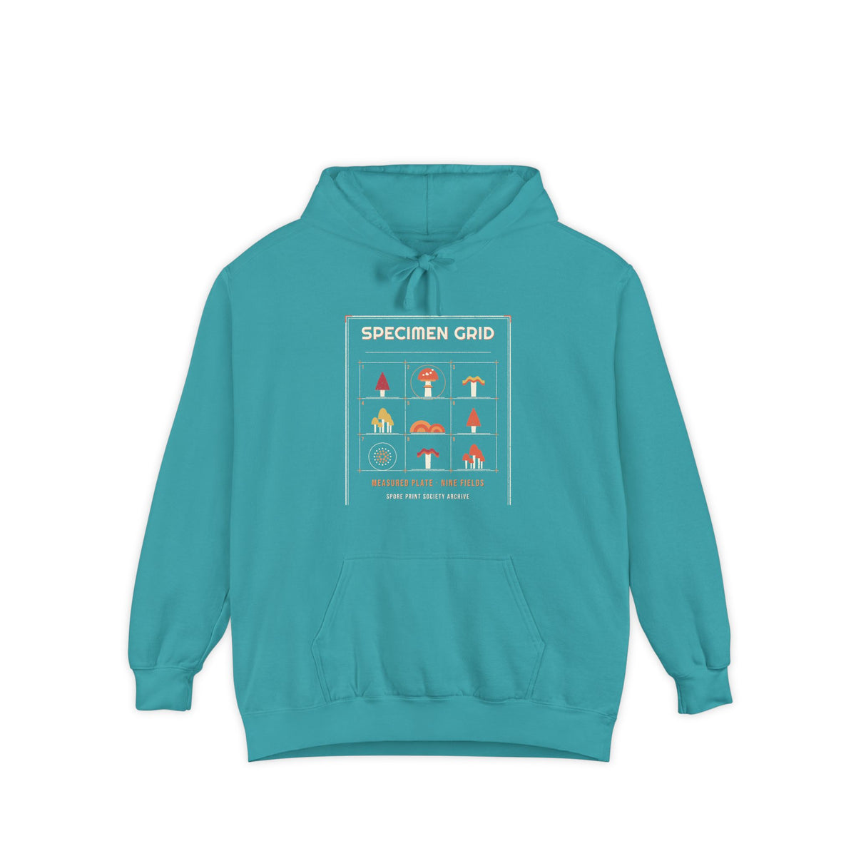 Geometric Specimen Grid Hoodie — Retro Vibes