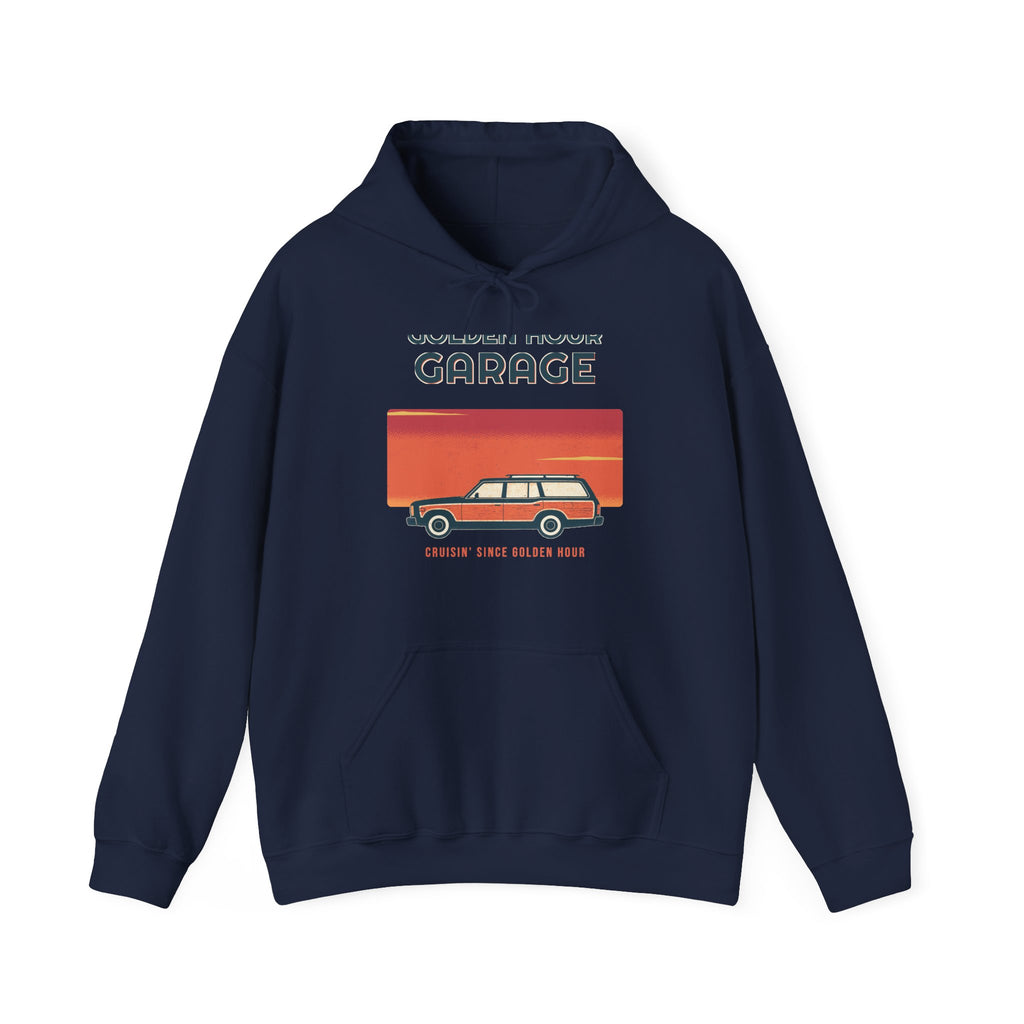 Golden Hour Garage Hoodie — Retro Vibes