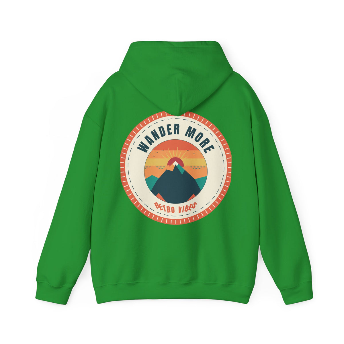 Wander More Patch Hoodie — Retro Vibes