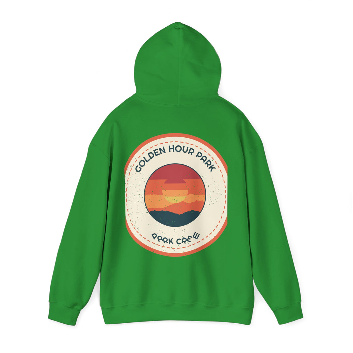 Golden Hour Park Patch Hoodie — Retro Vibes