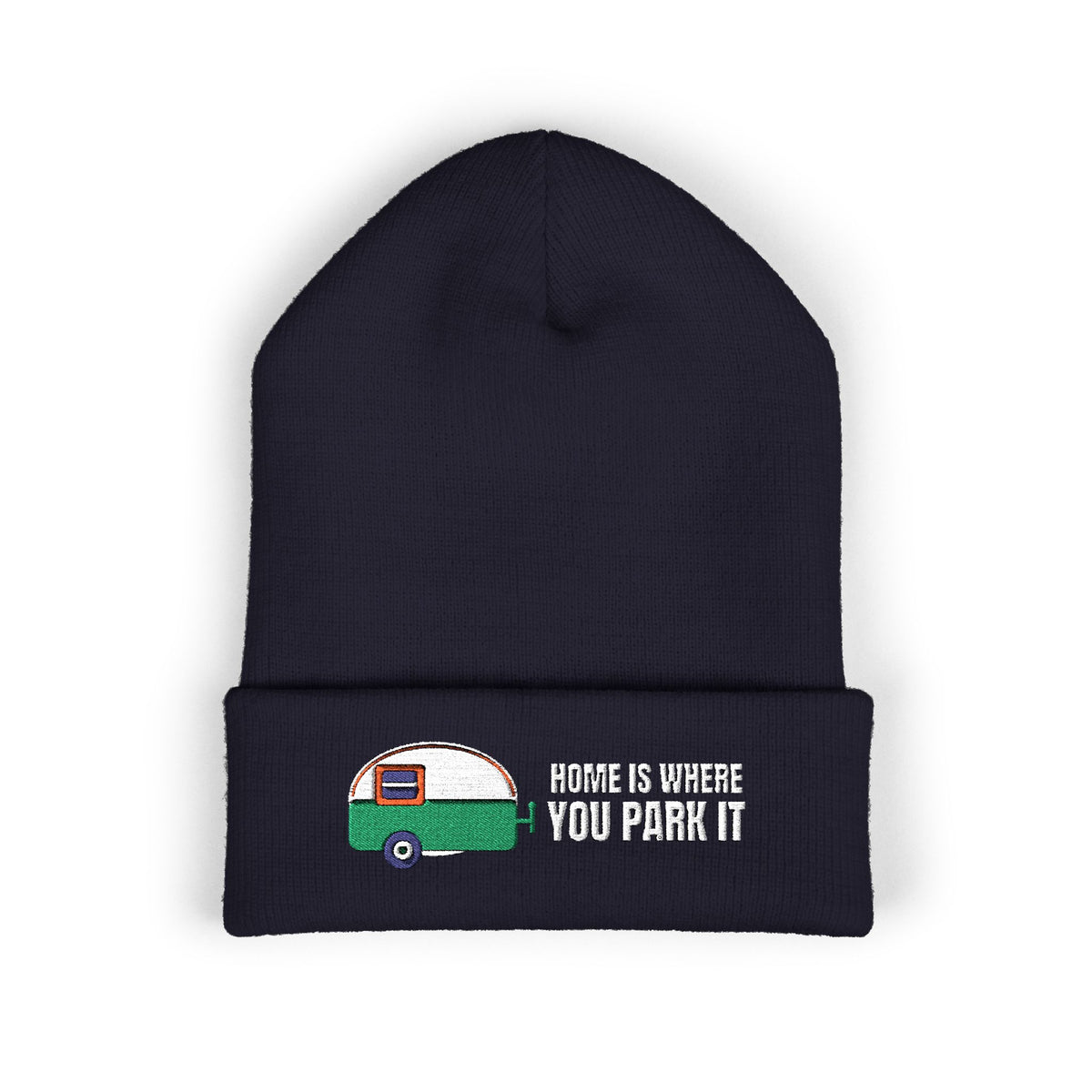 Home Is Where You Park It Beanie by Retro Vibes — product view 2