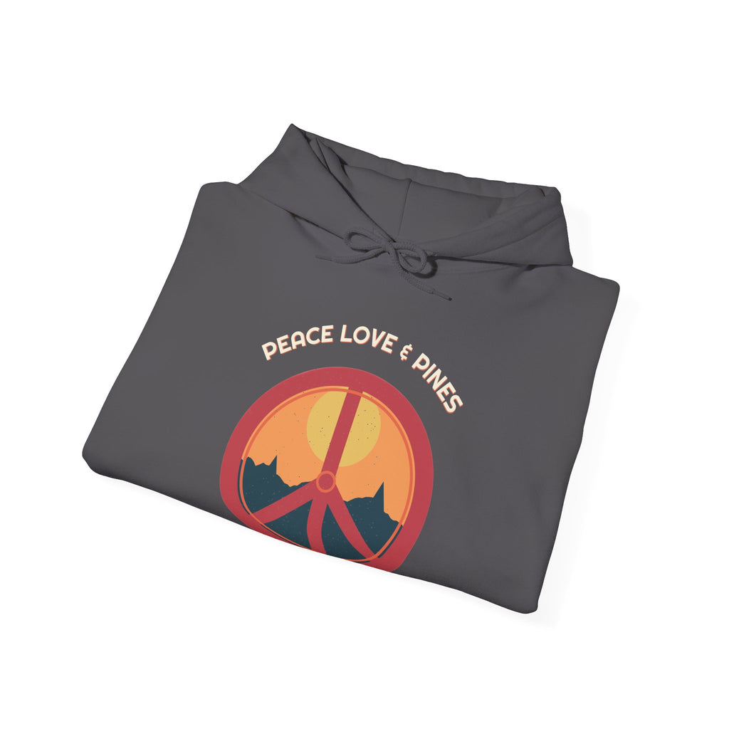 Peace Love & Pines Hoodie — Retro Vibes