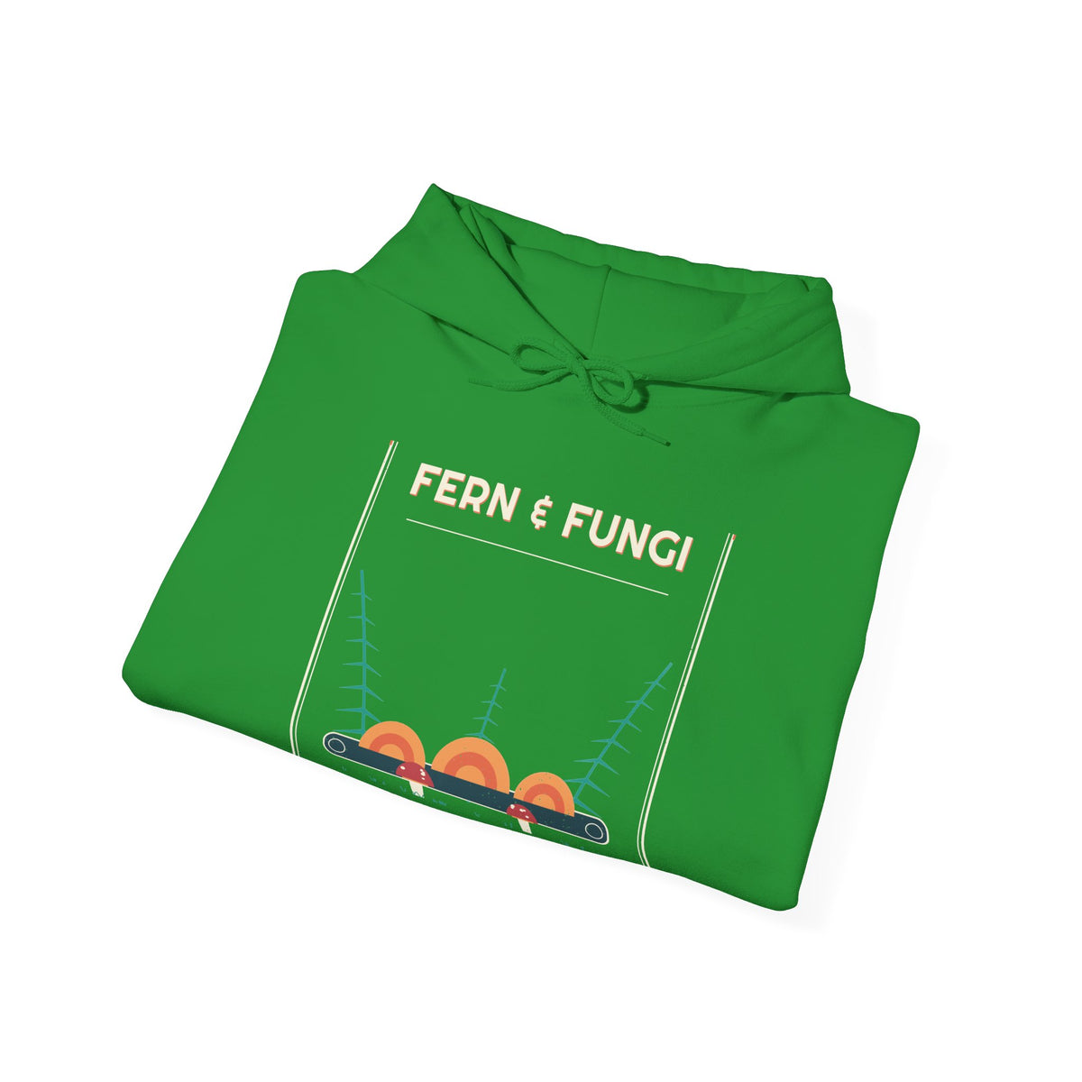 Fern & Fungi Plate Hoodie — Retro Vibes