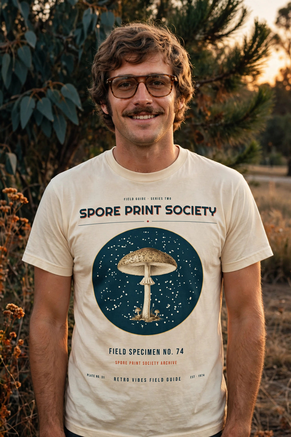 Spore Print Society Tee — Series II — model shot